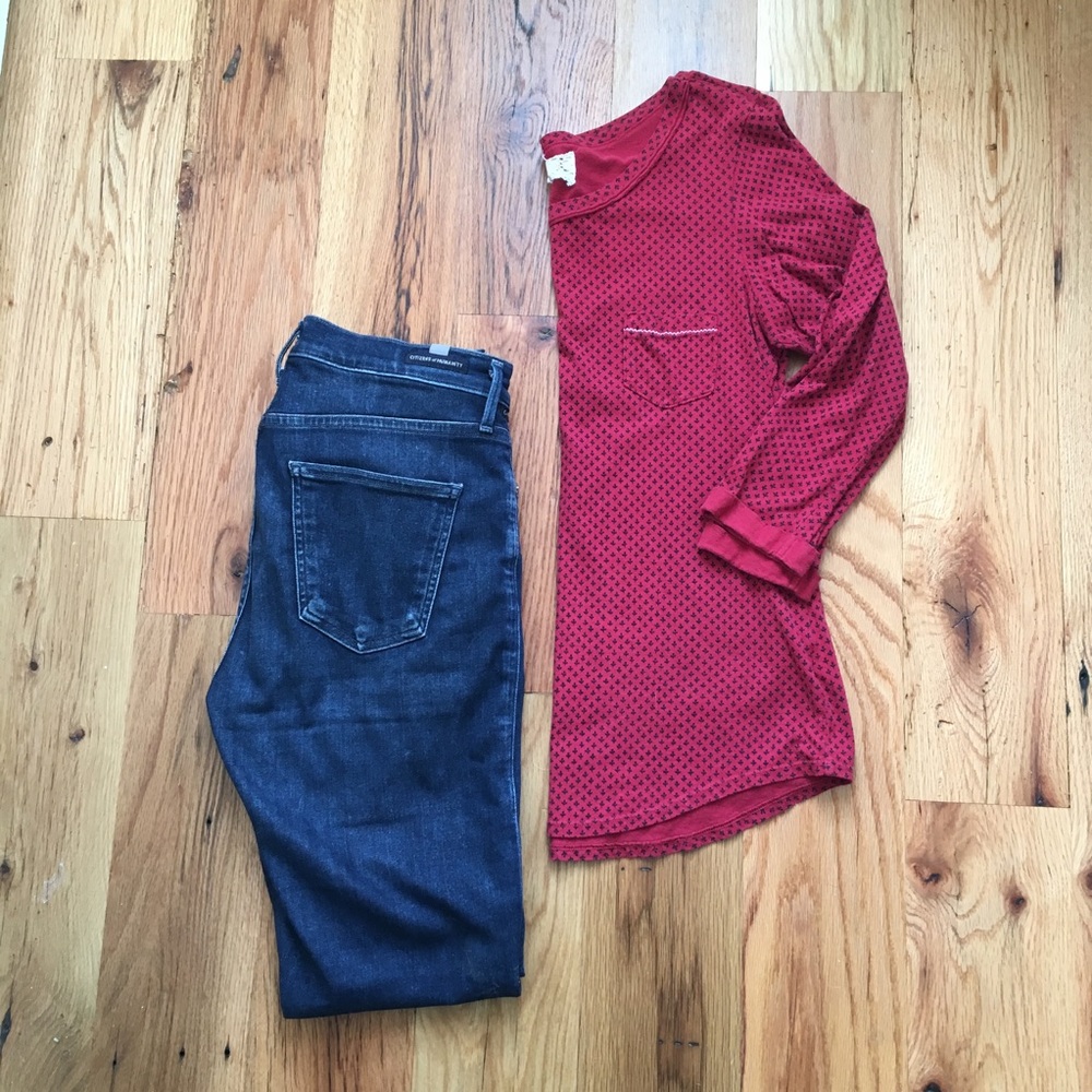 Anthropologie t.la pocket tee size S